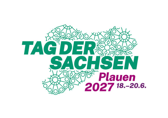 Bildlogo des "Tages der Sachsen" 2027 in Plauen